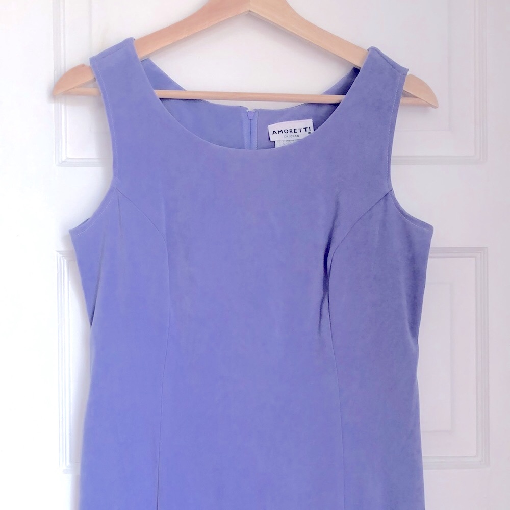 DONATED - Vintage Amoretti Purple Maxi Dress - Picture 4 of 13